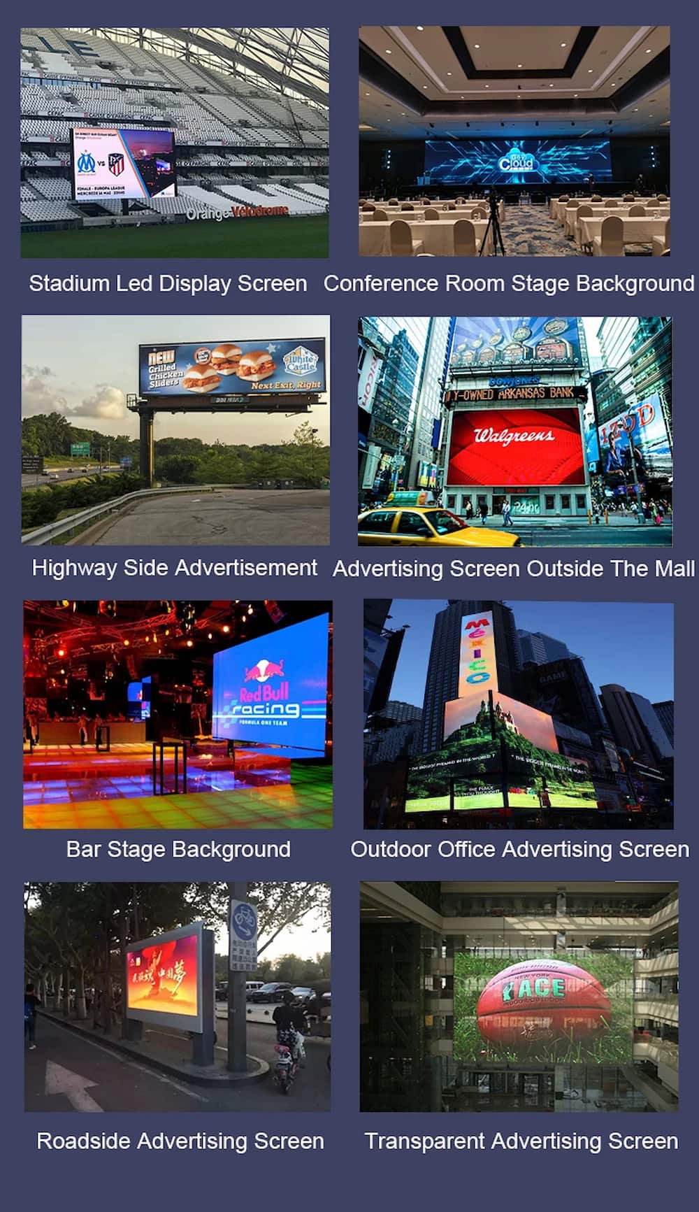 outdoor high-quality LED screen display