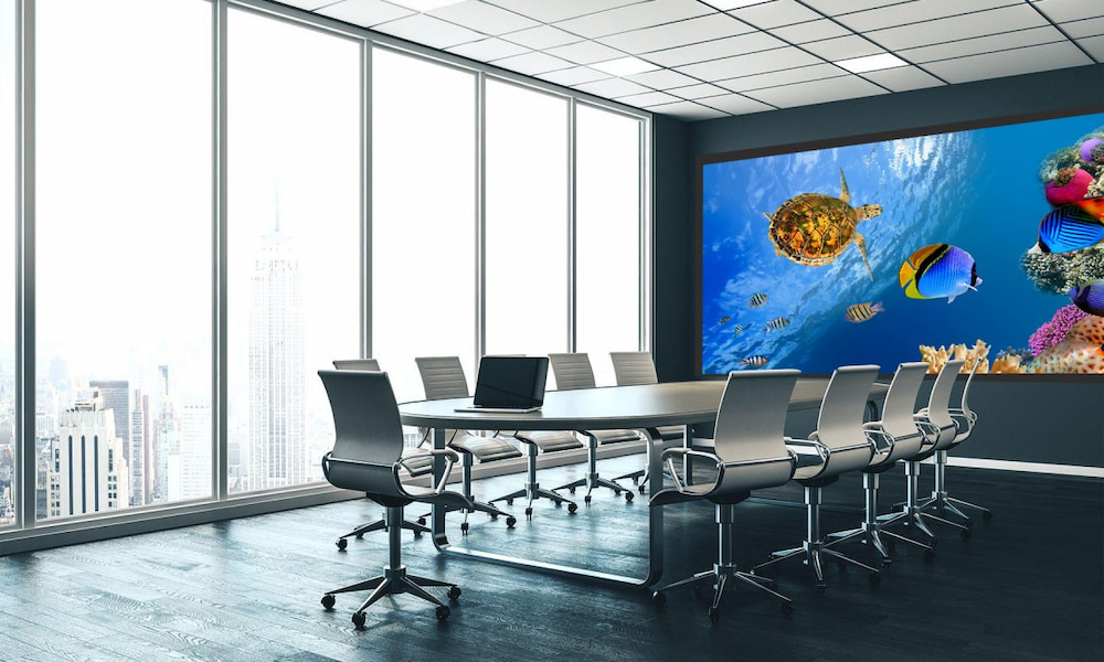  4k panel digital led display screen tv meeting room wall display